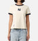 Pro Standard Women's New York Yankees Retro T-Shirt Eggshell/Midnight Navy