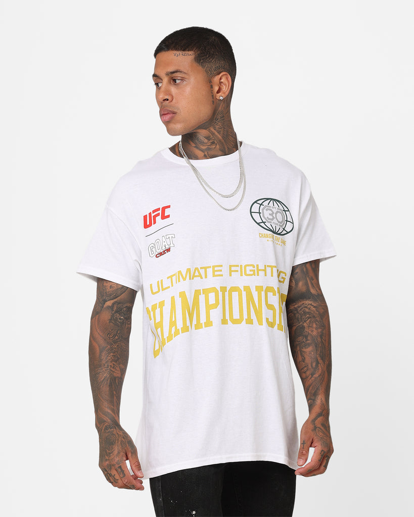 UFC By Goat Crew 30th Anniversary Vintage T-Shirt White | Culture