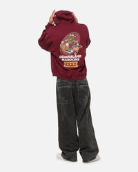 Mitchell & Ness Queensland Maroons XXXX Toad Box Hoodie Maroon