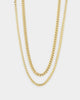 House Of Auric Cuban & Franco Stack 18K Gold Vermeil