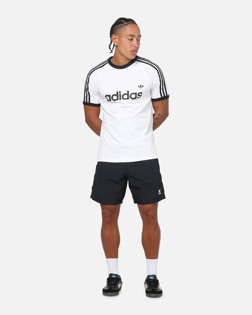 Adidas 3-Stripes Ringer T-Shirt White