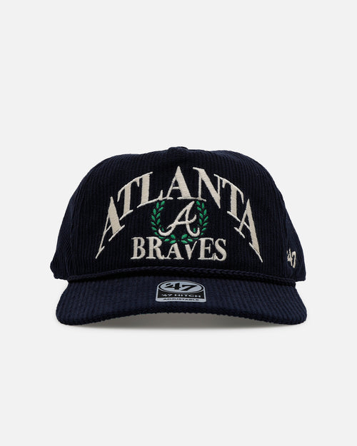 47 Brand Atlanta Braves 'Pitchout' 47 Hitch Corduroy Snapback Navy