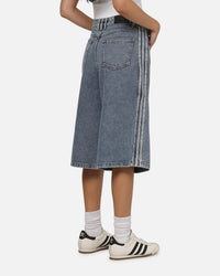 Adidas Women's Jorts Worn Blue
