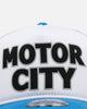 New Era Detroit Lions 'Team Motto' 9FORTY A-Frame Trucker Snapback Official Team Colors