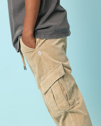Carré Bande Corduroy Cargo Pants Stone