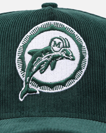 New Era Miami Dolphins 'Dark Green Cord' 9FORTY A-Frame Corduroy Snapback Dark Green