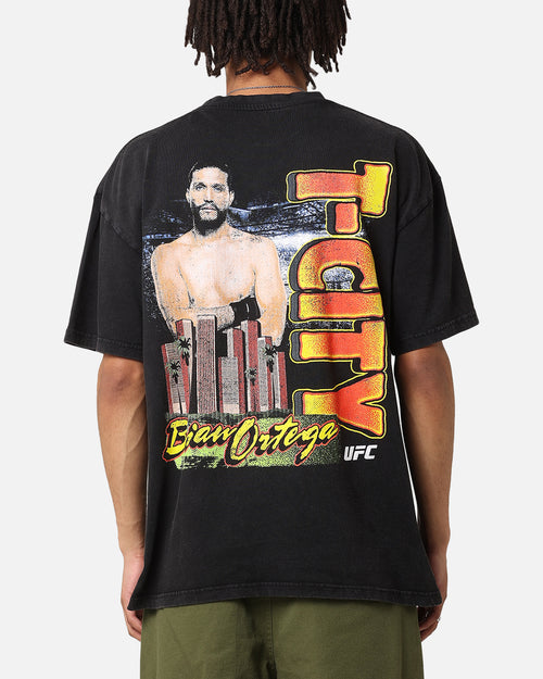 UFC By Culture Kings Brian Ortega T-City Vintage T-Shirt Black Acidwash