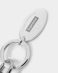 Supreme X Tiffany & Co Hook Keychain Silver
