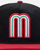 New Era Mexico National Baseball Team 'Mexican Cord Golfer' Corduroy Golfer Snapback Black/Red