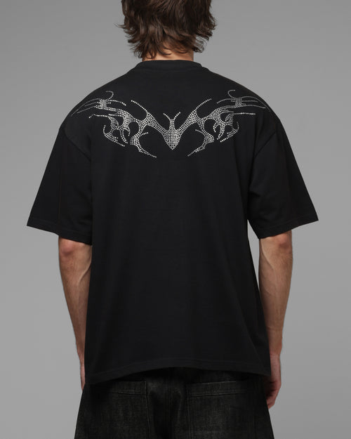 Loiter Cybercross T-Shirt Washed Black