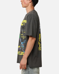 American Thrift X DC Batman The Joker Harley Hoax Heavyweight T-Shirt Black Wash