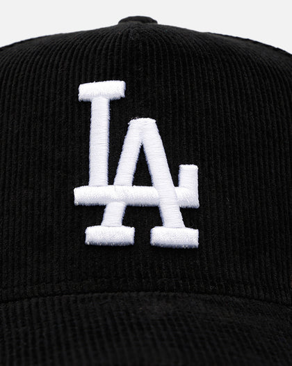New Era Los Angeles Dodgers 'Black Cord' 9FORTY A-Frame Corduroy Snapback Black