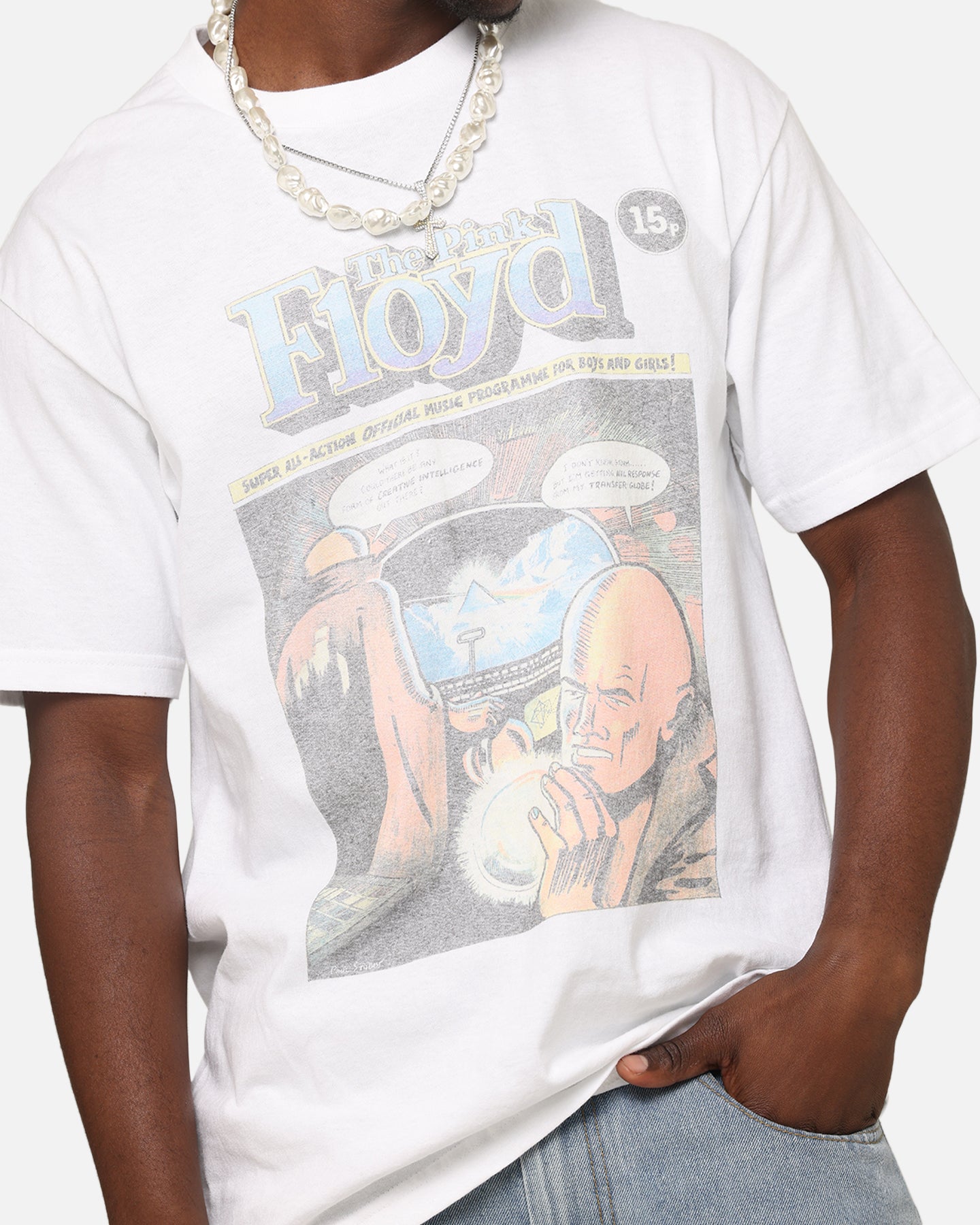 Pink Floyd Comic T-Shirt Vintage White | Culture Kings US