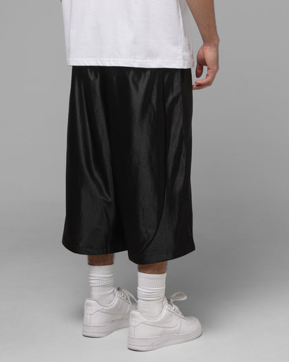 Loiter Impact Satin Shorts Black