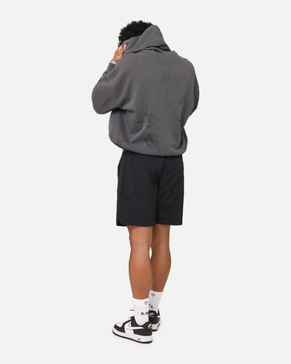 Saint Morta Destiny Rising Boxy Hoodie Washed Black