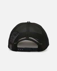 New Era Los Angeles Chargers 'Black Floral Tapestry' 9FORTY A-Frame Trucker Snapback Tapestry
