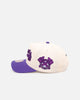 Mitchell & Ness Atlanta Braves 'Chainstitch Wordmark' Pro Pinch Snapback Purple