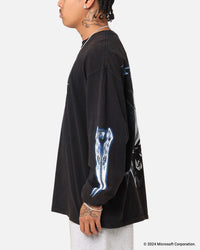 Goat Crew X Halo Halo Legendary Long Sleeve T-Shirt Black Wash