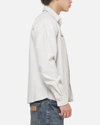 Carre Grime League Oxford Long Sleeve Shirt Ecru