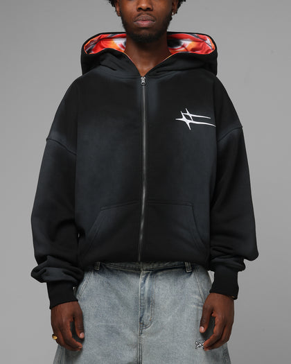 Loiter Inferno Zip Hoodie Black