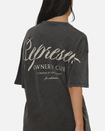 Represent Owners Club Script T-Shirt Vintage Grey