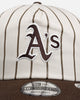 New Era Oakland Athletics 'Washed Stone Walnut' 19TWENTY Snapback Brown Pinstripe