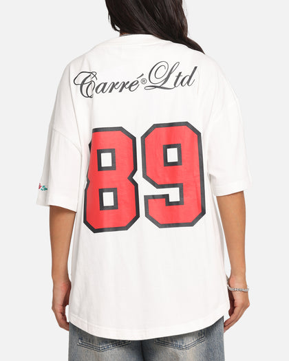Carre Hitta Grid Iron T-Shirt Off White/Red