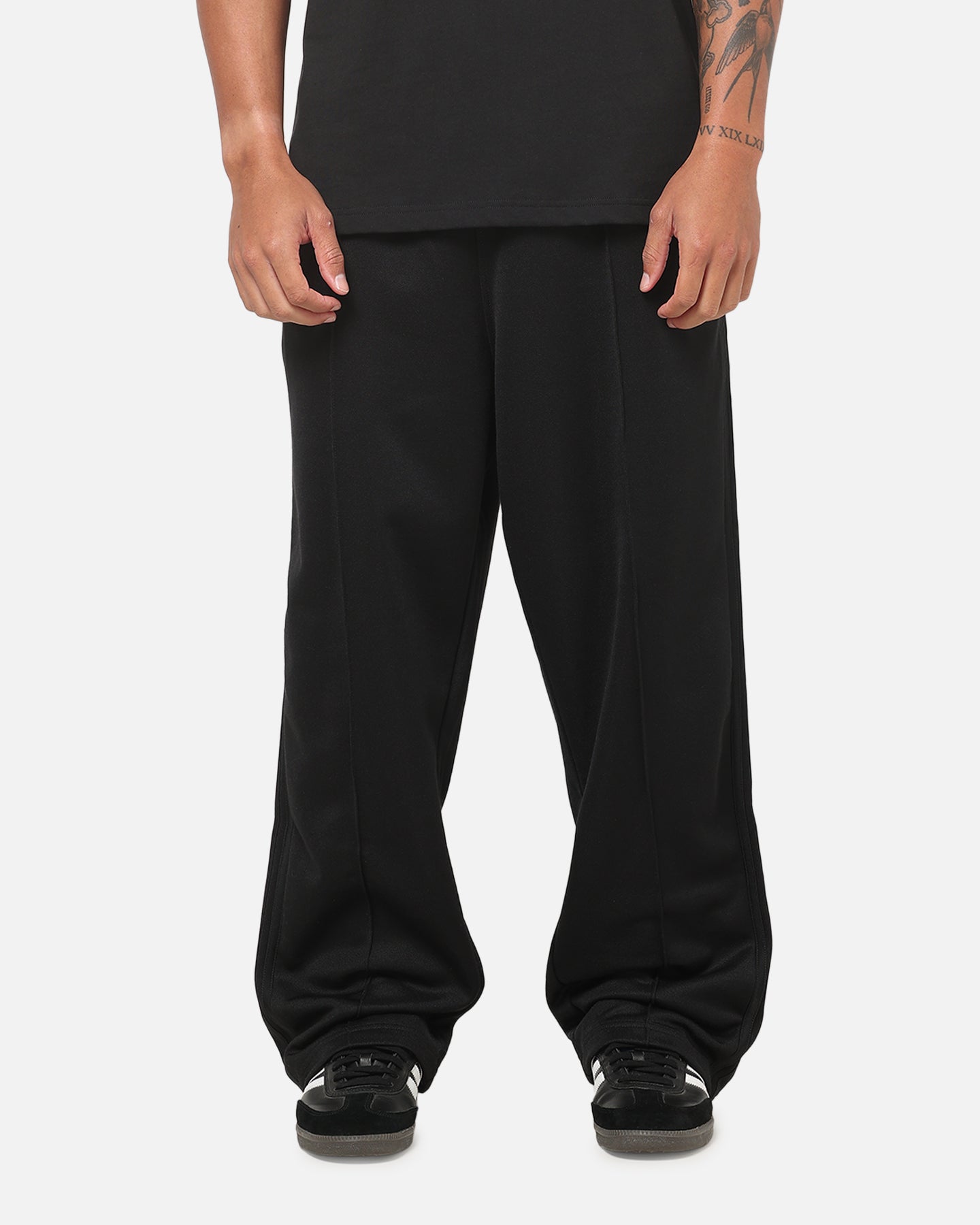 Adidas Baggy Track Pants Black/Black | Culture Kings US