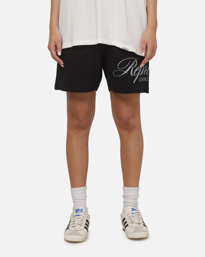 Represent Owners Club Script Mesh Shorts Black