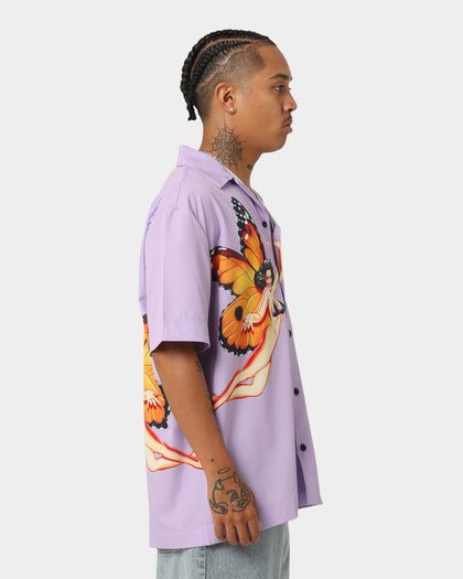 Playboy By CK Butterfly Party Shirt Purple
