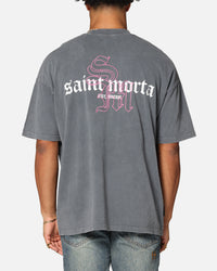 Saint Morta Heritage Boxy T-Shirt Washed Black