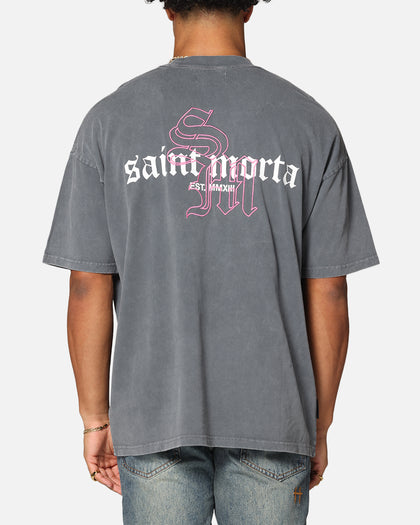 Saint Morta Heritage Boxy T-Shirt Washed Black