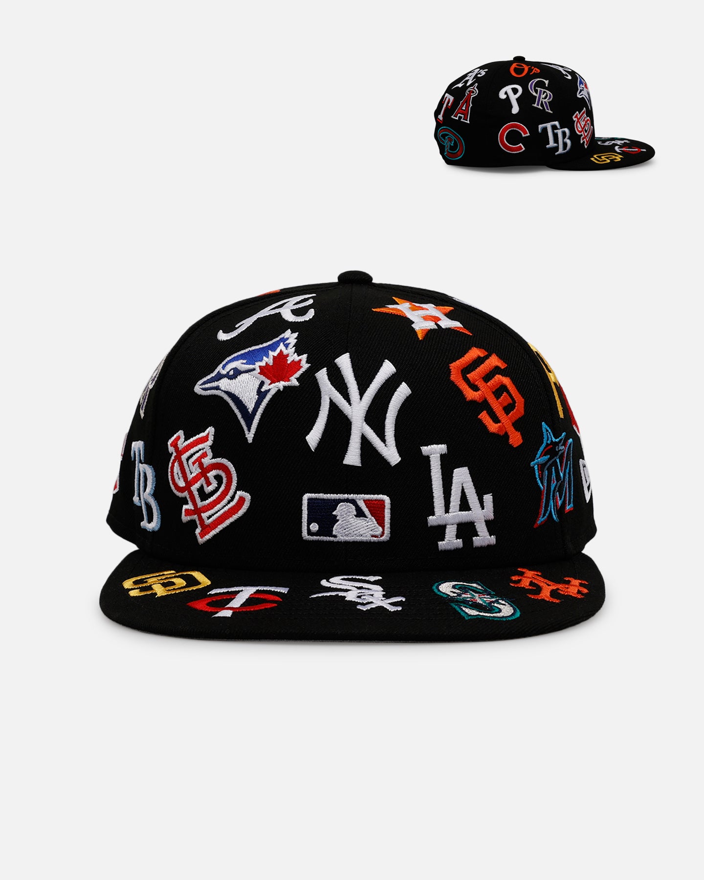 NEW ERA® 59FIFTY® MLB™ 全種コンプリート New Era MLB All Over 59FIFTY Fitted Black | Culture Kings US