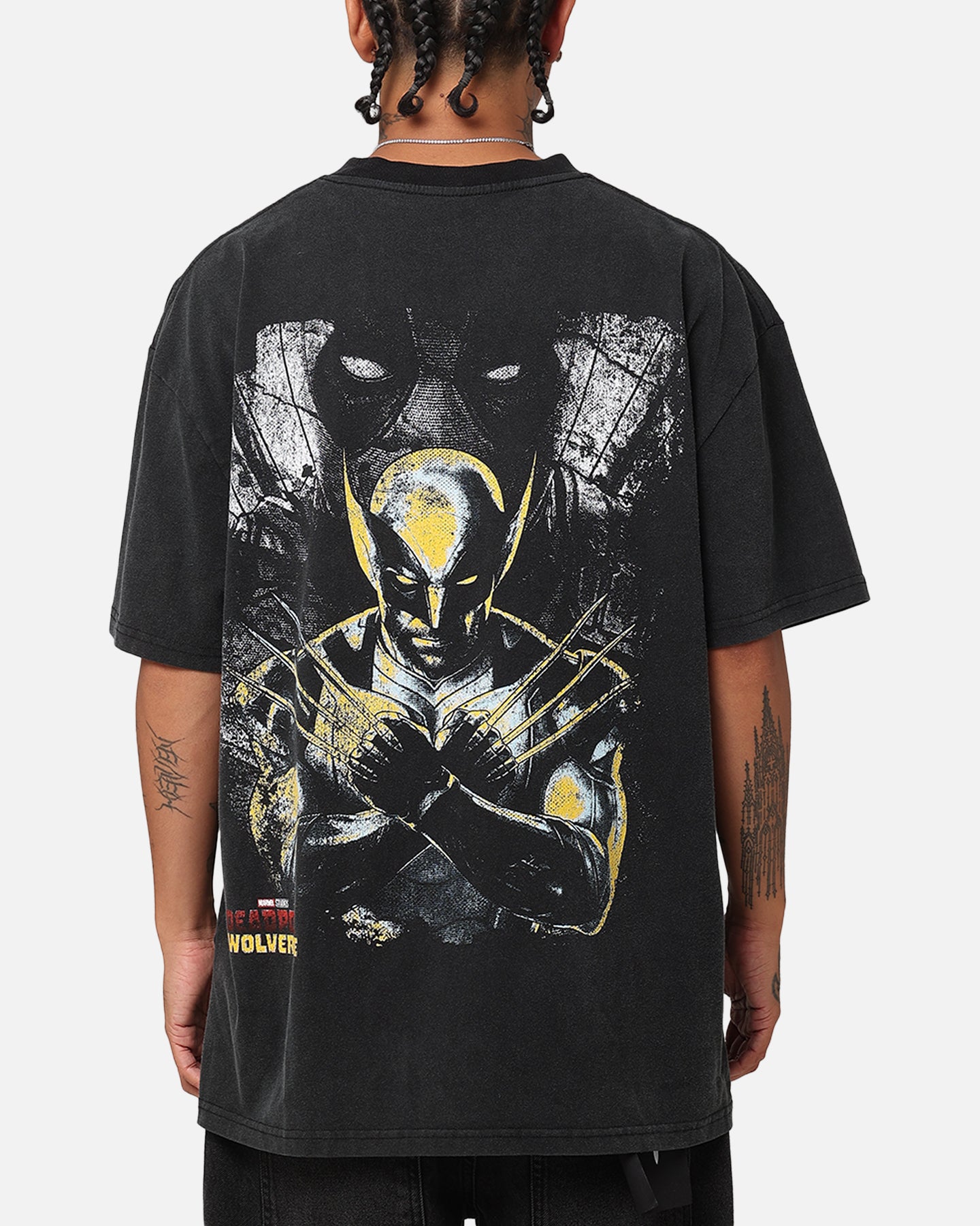 Goat Crew Marvel Deadpool and Wolverine Heavy T-Shirt Vintage