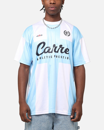 Carre Prestige Football T-Shirt Light Blue/White