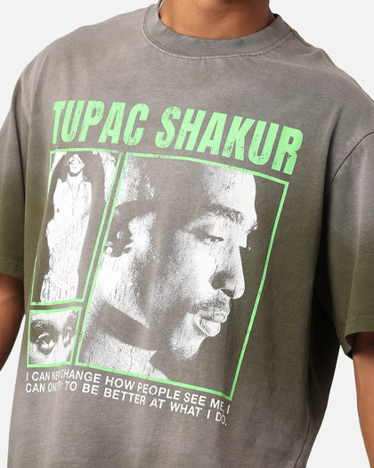 Tupac Never Change Sunfade T-Shirt Black Wash
