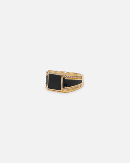 NXS Statement Ring Gold/Black