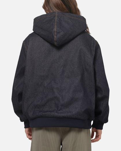 Carre Sherpa Lined Hoodie Raw Indigo
