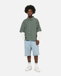 Carre Archive Layered Shirt Green Plaid