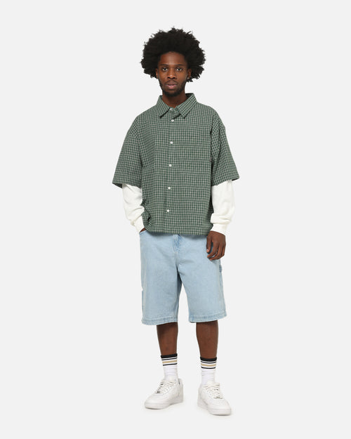 Carre Archive Layered Shirt Green Plaid