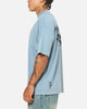 Saint Morta Conviction Mock Neck T-Shirt Denim Blue