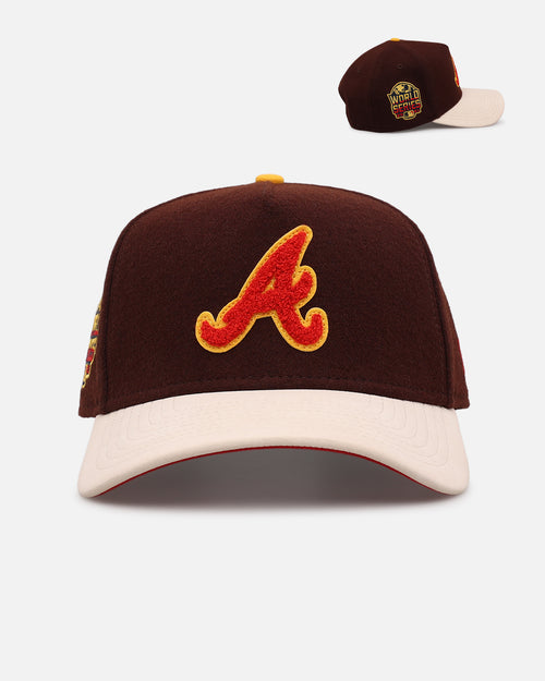 New Era Atlanta Braves 'Members Only' 9FORTY A-Frame Snapback Brown