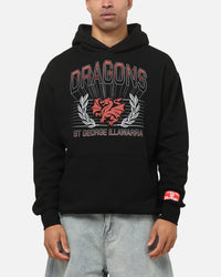 Bleacher Athletic St. George Illawarra Dragons NRL Adult Club Wreath Hoodie Black