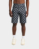 XXIII Checker Board Denim Shorts Blue