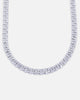 Saint Morta Baguette Interlink Chain Iced White Gold