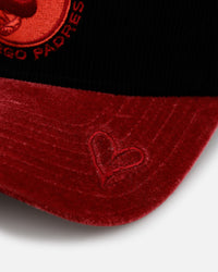 New Era San Diego Padres 'Velvet Cord Certified Lover' 9FORTY A-Frame Premium Corduroy Snapback Black