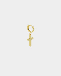 NXS Mini Cross Earring Gold