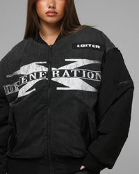 Loiter X WWE DX Generation Bomber Jacket Black