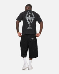 73Studio x The Elder Scrolls: The Elder Scrolls Skyrim T-Shirt Black Acidwash