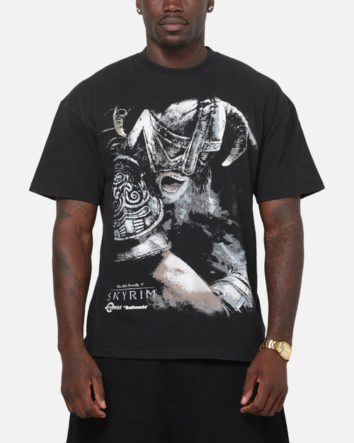 73Studio x The Elder Scrolls: The Elder Scrolls Skyrim T-Shirt Black Acidwash
